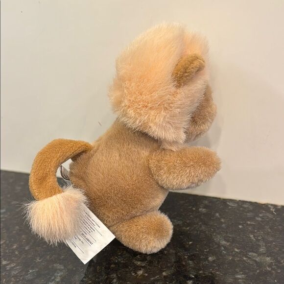 Vintage GUND Lion Brutus (8inch) Plush Toy Short Mane Light Brown - Picture 5 of 9
